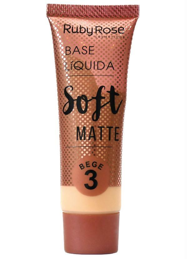Ruby Rose - Base Líquida Soft Matte Bege 3 30 Ml