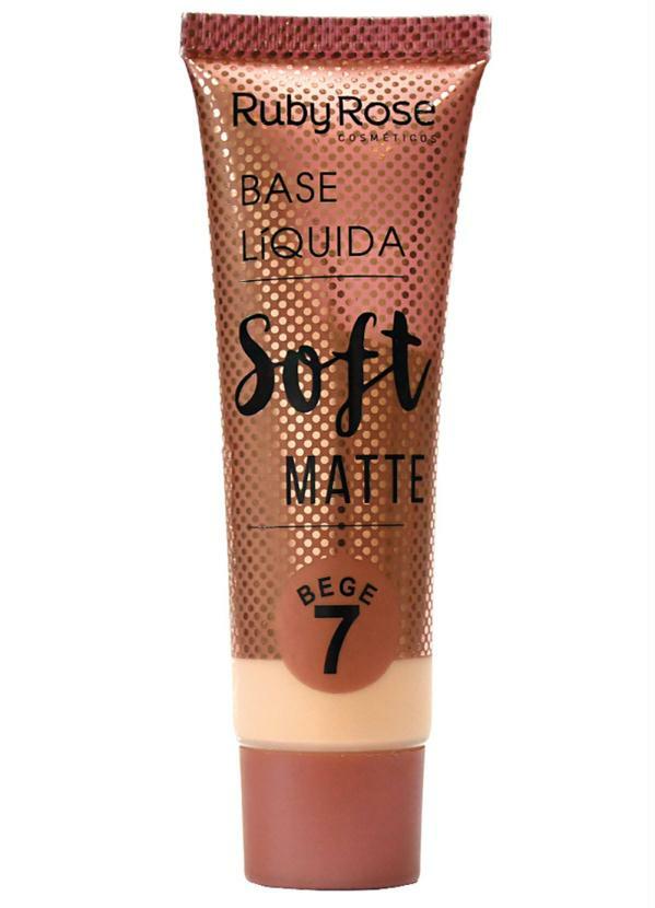 Ruby Rose - Base Líquida Soft Matte Bege Nº7
