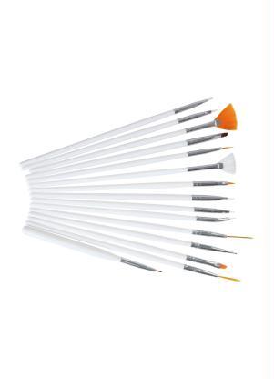Mundo Lar - Kit Pincéis Manicure Sintético 15 Peças - MUNDO LAR