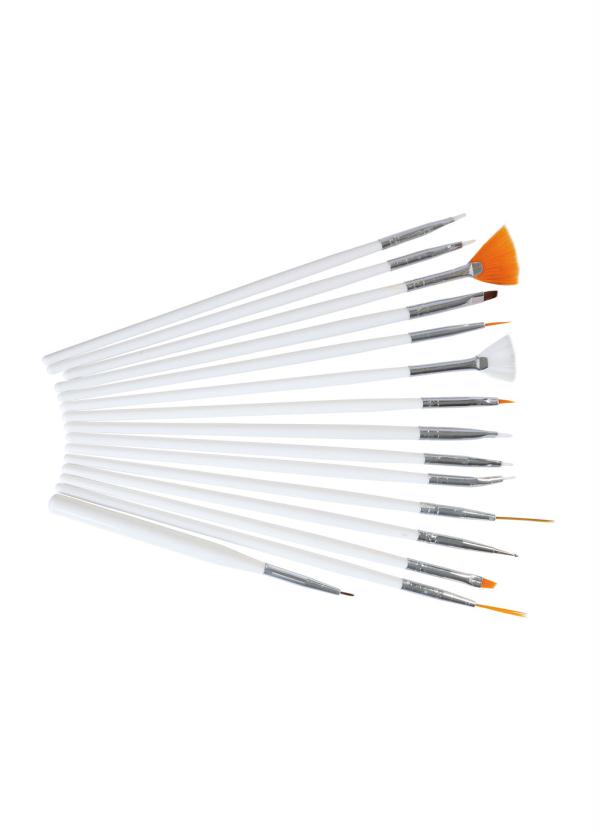 Mundo Lar - Kit Pincéis Manicure Sintético 15 Peças 2
