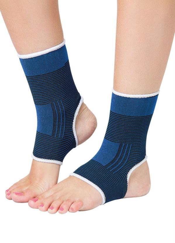 Lar e Lazer - Par de Tornozeleira Ortopédica Azul 2 Peças 2