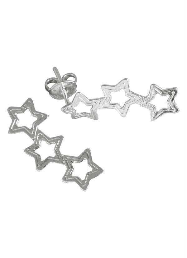 Moda Pop - Brinco de Estrela Prata 2