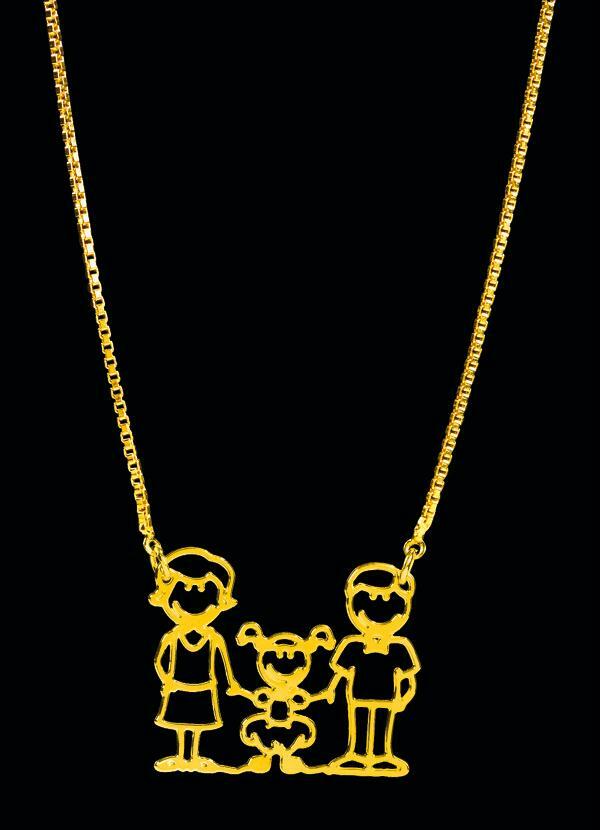 Moda Pop - Corrente Dourado de Uma Família 2