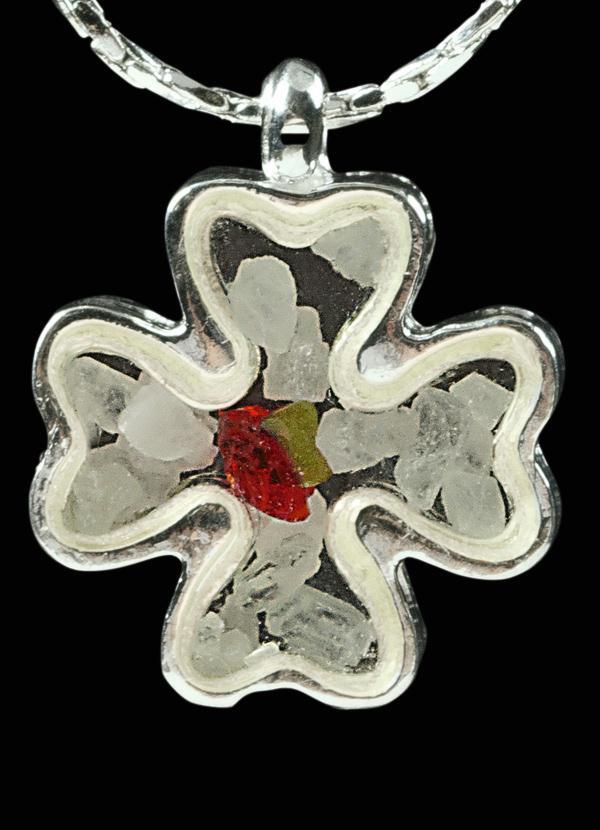 Moda Pop - Gargantilha Trevo de 4 Folhas com Sal Prata 3