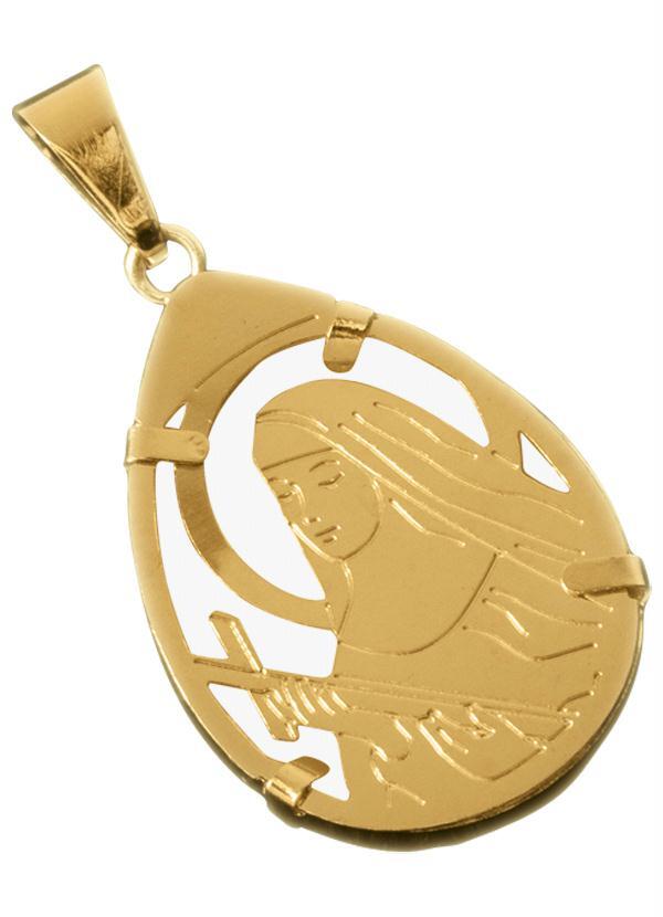Moda Pop - Pingente Dourado Santa Rita