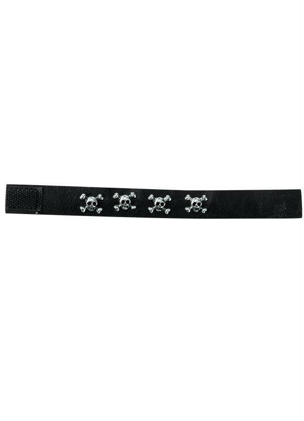 Moda Pop - Bracelete Caveira Preta 2