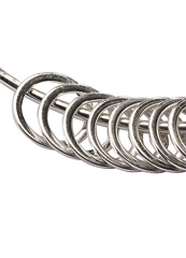 Outlet - Pulseira de Argolas Prateada 2