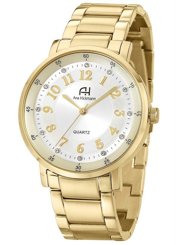 Ah - Relógio Ana Hickmann Dourado Ah29089h