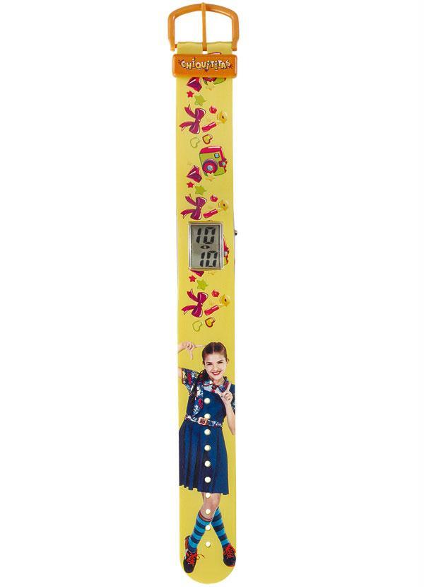 Outlet - Relógio de Pulso Menina Amarelo Estampado
