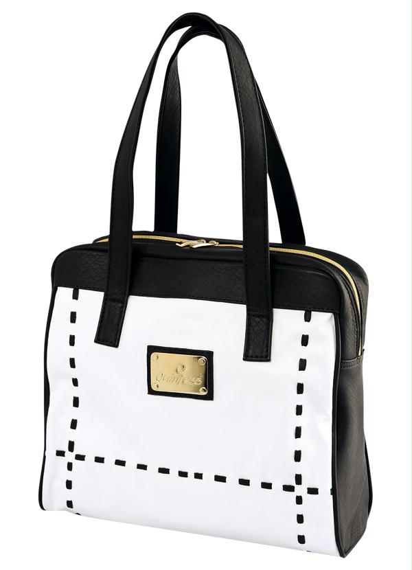 Quintess - Bolsa Bicolor Preta e Branca 2