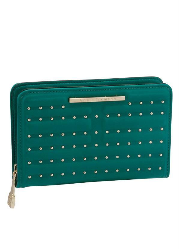 Ah - Carteira Ana Hickmann com Mini Rebites Verde