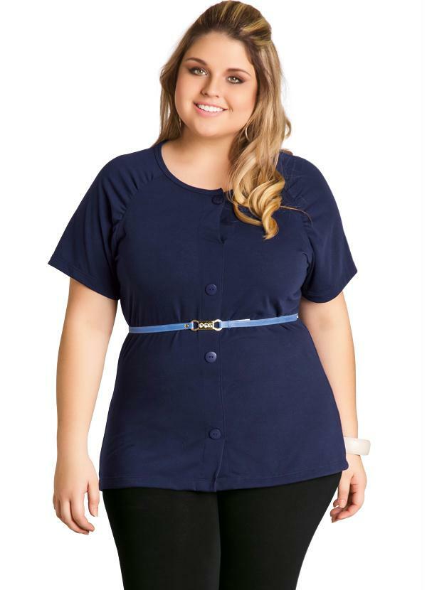 Marguerite - Cinto Azul Plus Size 3