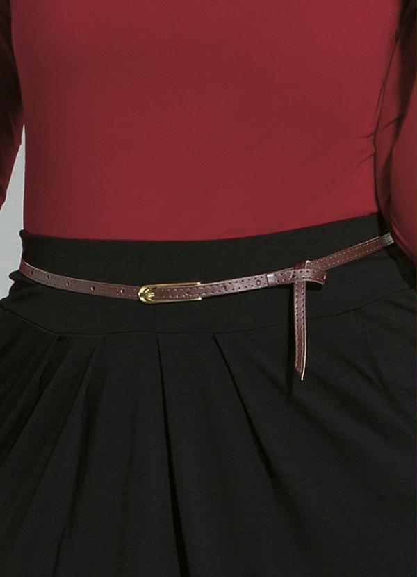 Quintess - Cinto Fino Marrom