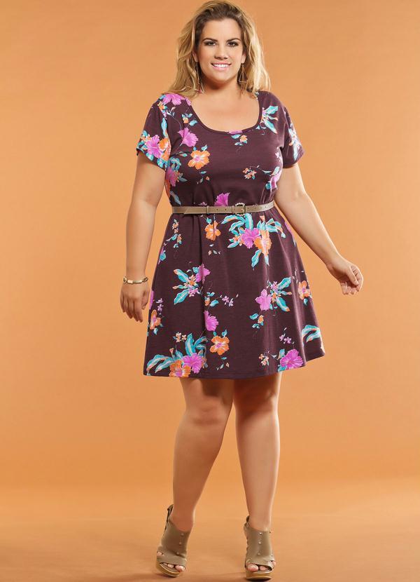 Marguerite - Cinto Fino Plus Size Castor com Fivela Dourada 3