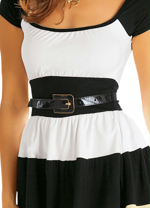 Quintess - Cinto Preto Envernizado