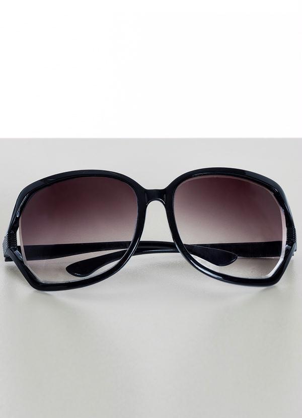 Moda Pop - Óculos de Sol Feminino Preto 2
