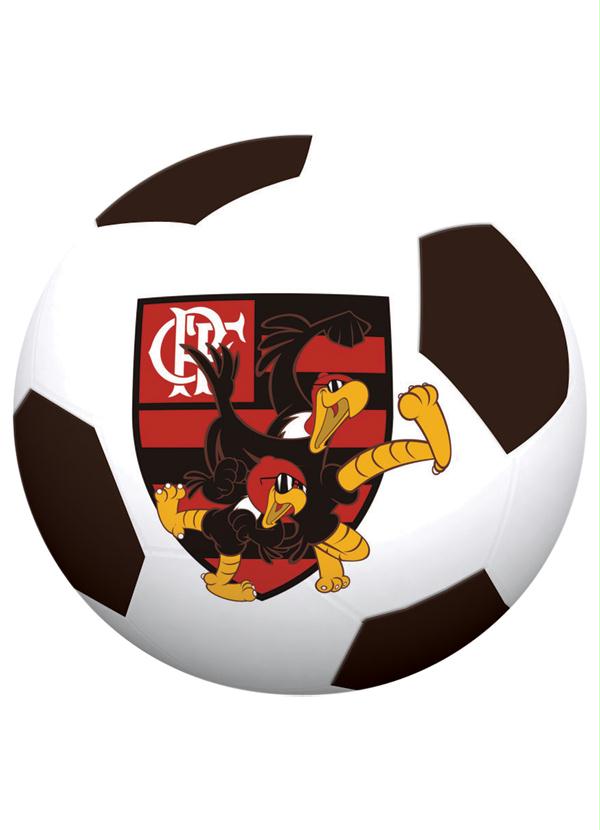 Lar e Lazer - Bola em Vinil Flamengo Preto/Branco