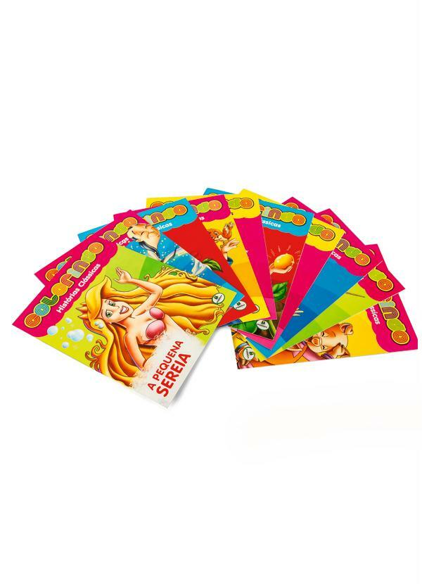 Lar e Lazer - Kit 10 Livros Colorindo Histórias Clássicas