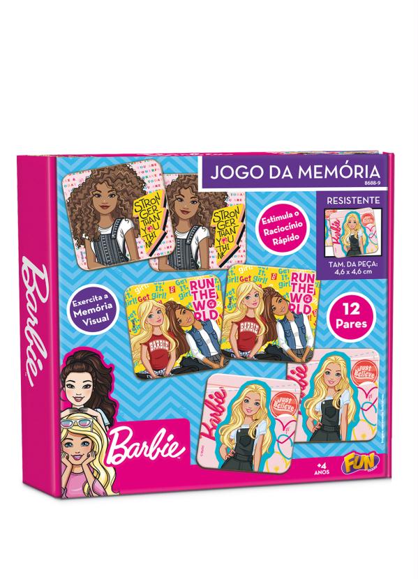 Jogo Da Memória Barbie - 4171 Grow - Jogos de Memória e Conhecimento -  Magazine Luiza