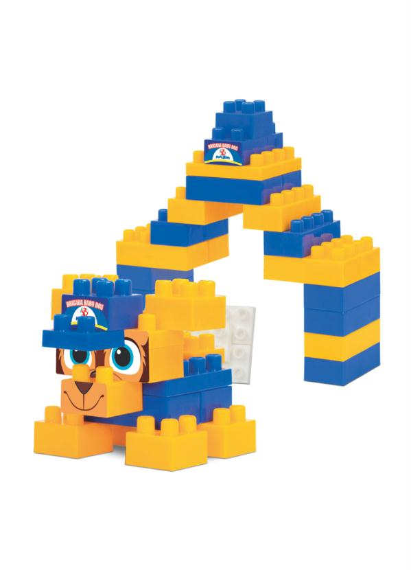 Mercotoys - Brinquedo Baby Dog Blocos 48 Peças