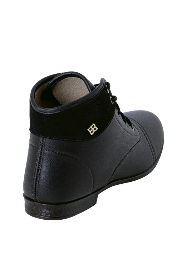 Outlet - Bota Preto em Sintético 2