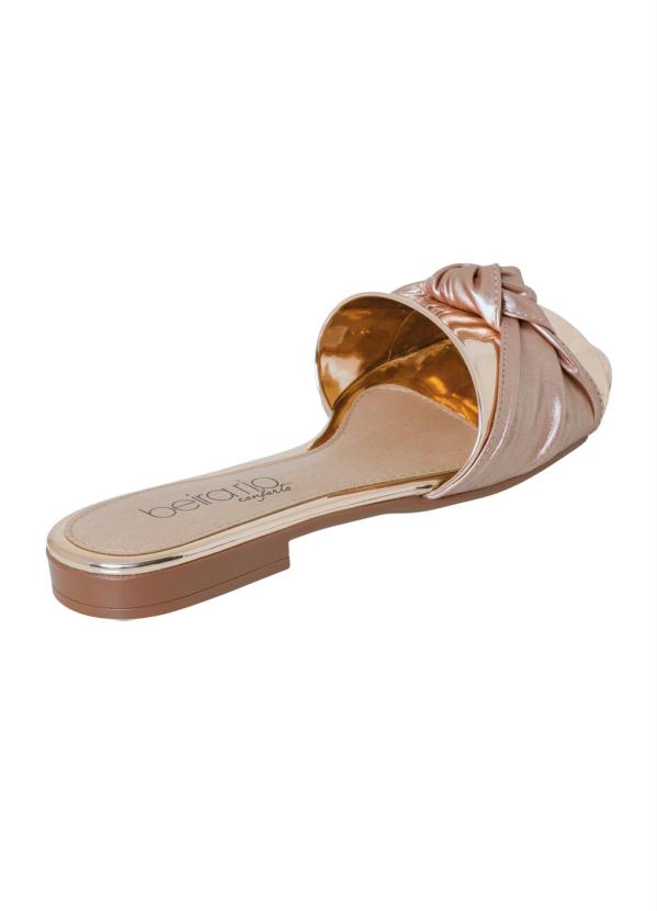 Beira Rio - Chinelo Beira Rio Bronze em Verniz 2