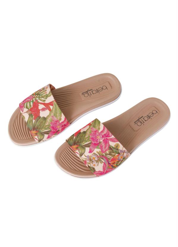 Beira Rio - Chinelo Beira Rio Floral com Palmilha Confort 4