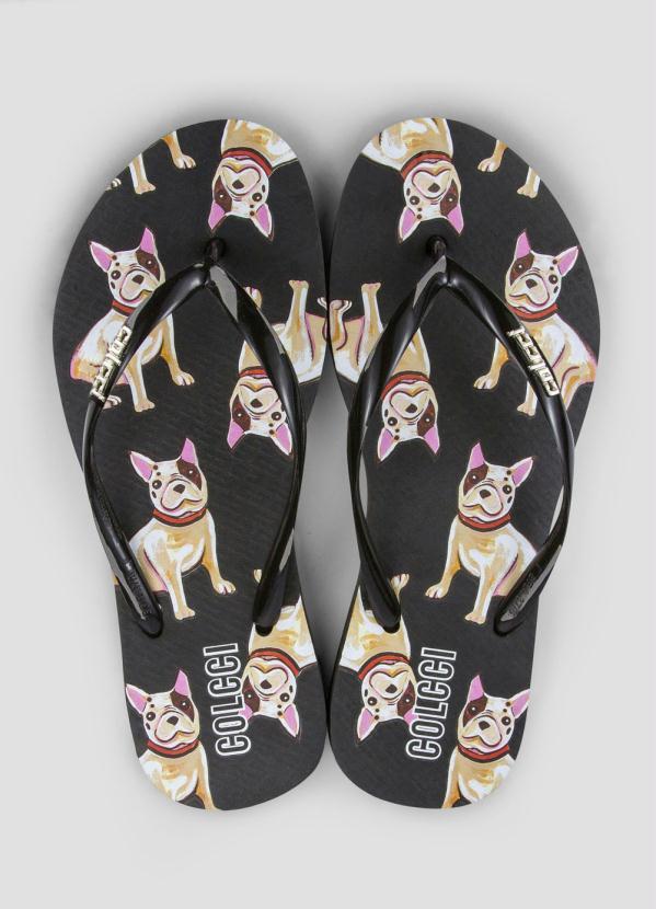 Colcci - Chinelo Dog Preto