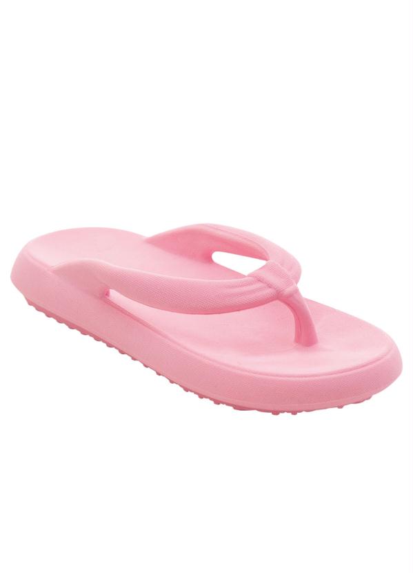 Perfecta - Chinelo Feminino Rosa com Sola Flexível
