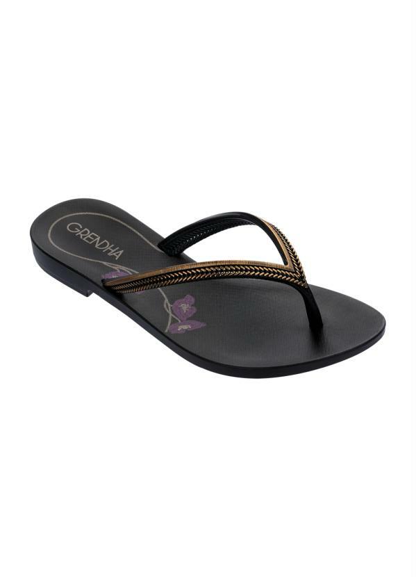 Grendha - Chinelo Grendha Mais Açai Energia Preto