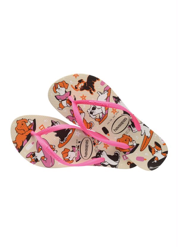 Havaianas - Chinelo Havaianas Slim Pets Bege 4