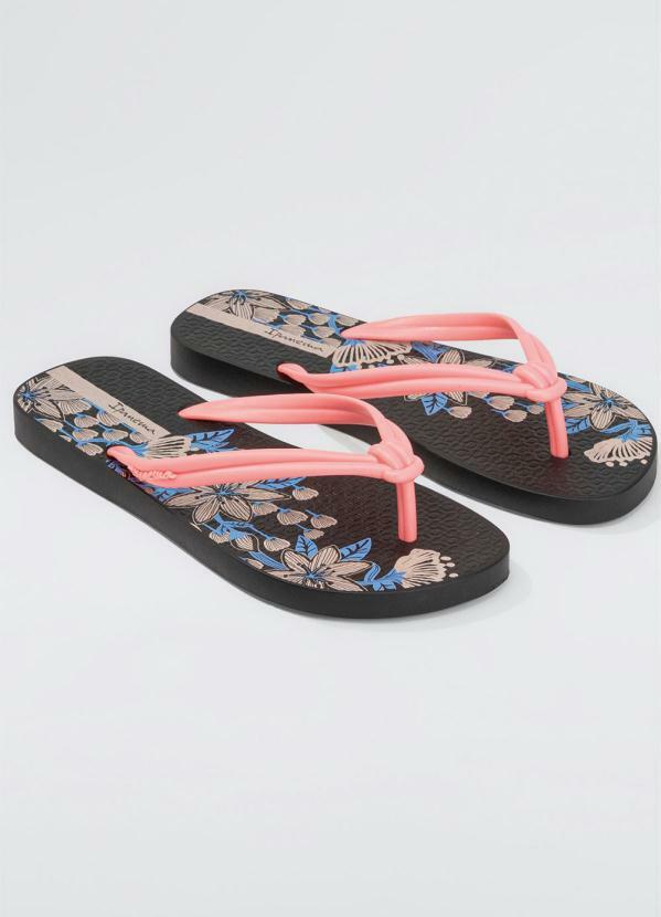 Ipanema - Chinelo Ipanema Elo Print Preto