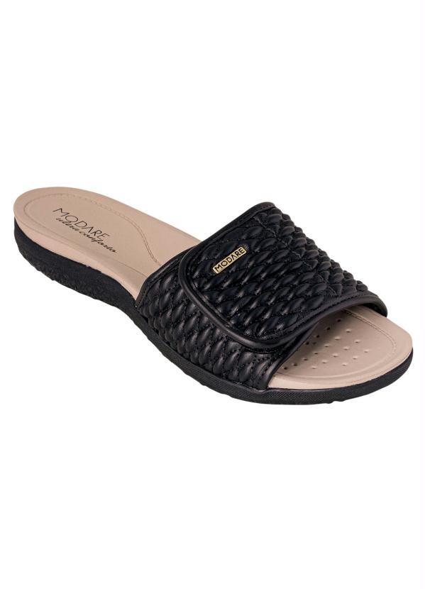 Modare - Chinelo Modare Preto com Sola Flexível