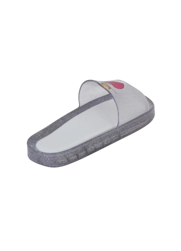Outlet - Chinelo Slide Cristal com Estampa Pássaro 2
