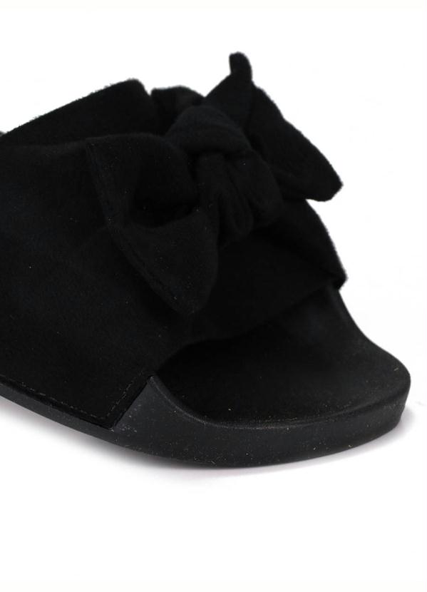 Moleca - Chinelo Slide Feminino Moleca Laço Preto 2