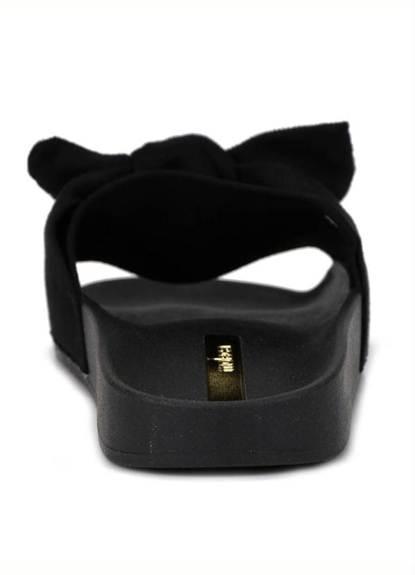Moleca - Chinelo Slide Feminino Moleca Laço Preto 3