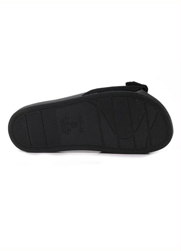 Moleca - Chinelo Slide Feminino Moleca Laço Preto 4