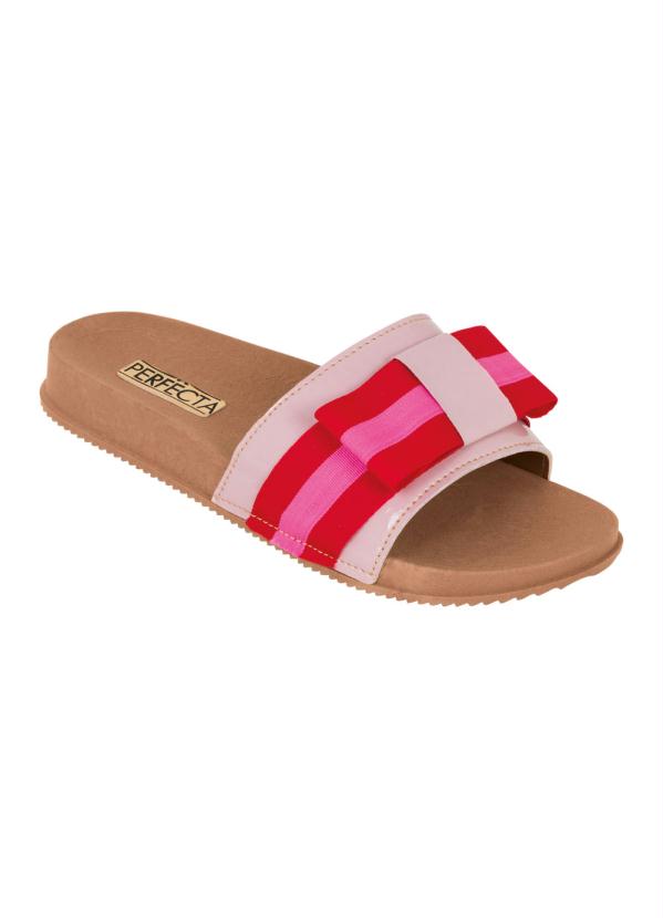 Outlet - Chinelo Slide Nude com Laço