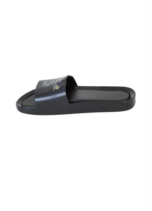 Outlet - Chinelo Slide Preto com Estampa Frase 3