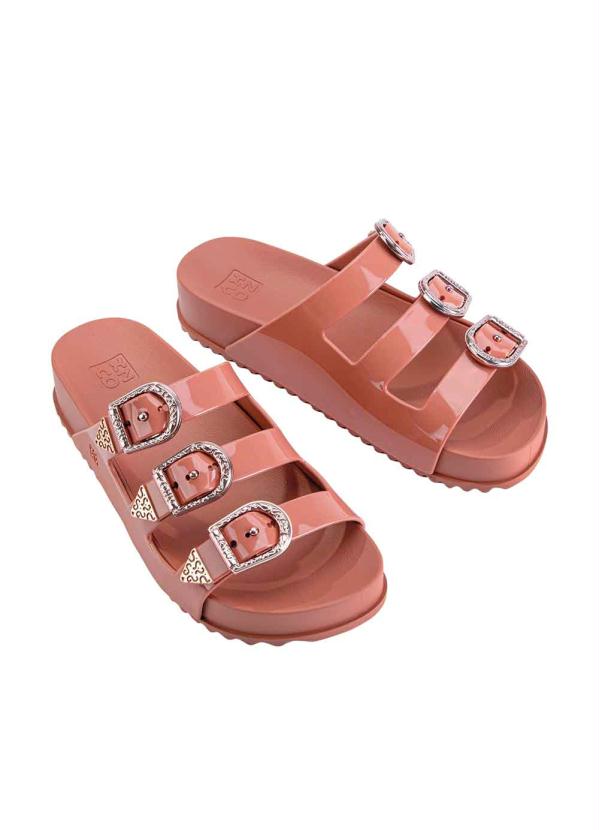 Zaxy - Chinelo Zaxy Partner Slide Nude Escuro 2