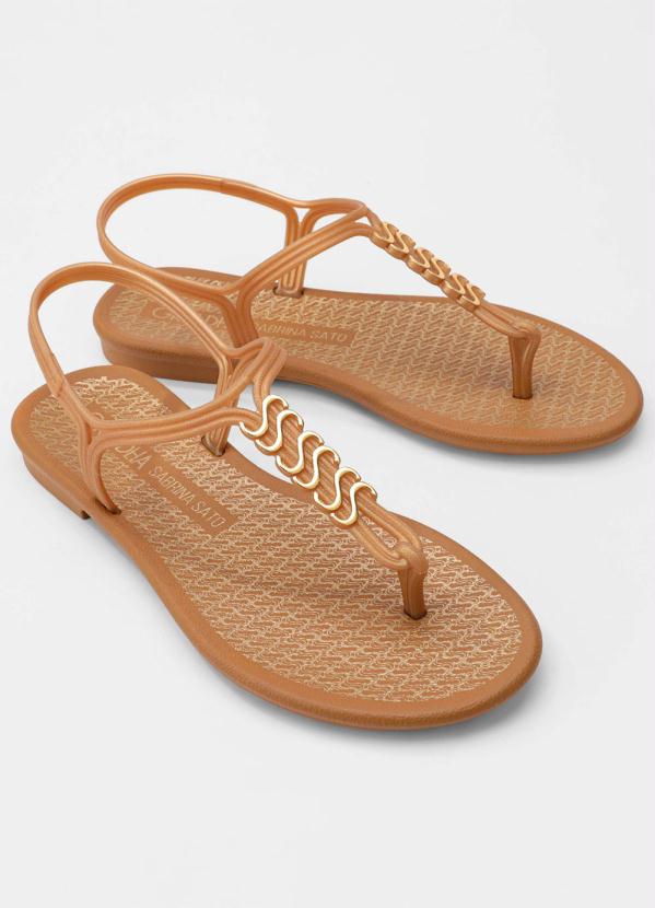 Grendha - Sandália Grendha Sabrina Sato Dourada