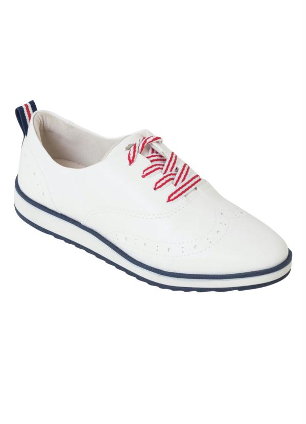 Dakota - Oxford Dakota Branco Solado Tratorado