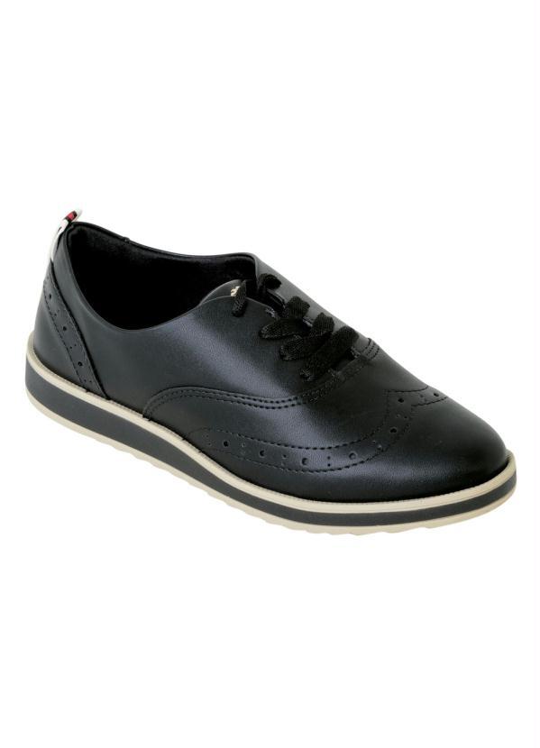 Dakota - Oxford Dakota Preto Solado Tratorado