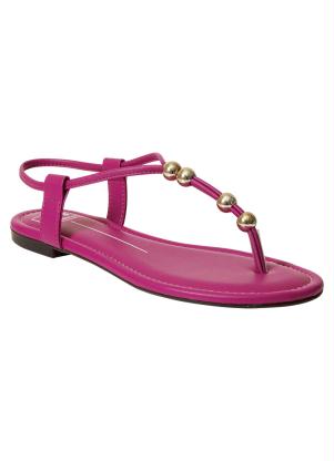 Rasteirinha Moleca (Magenta) em Sintético - MOLECA