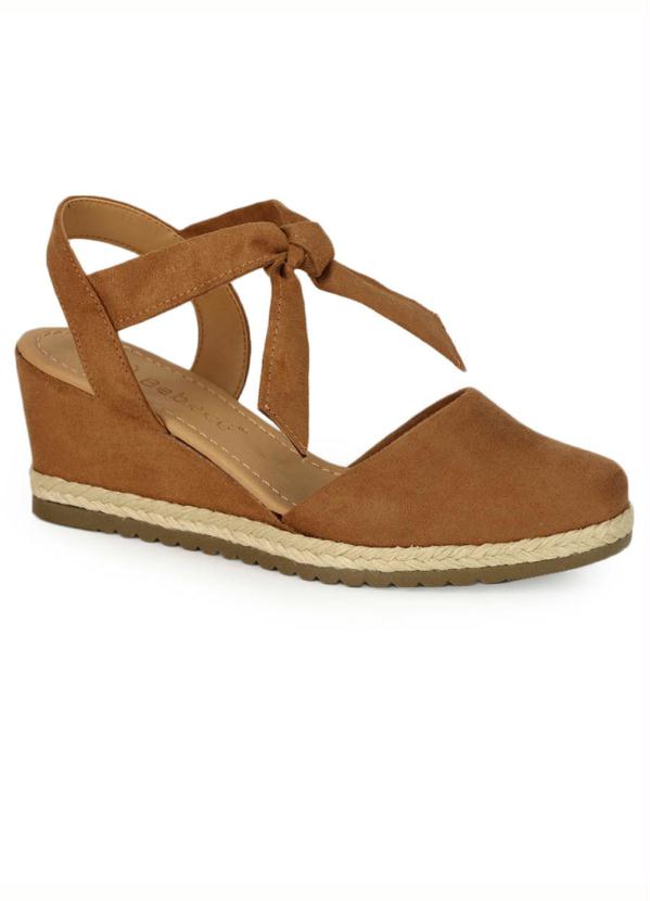 sandália anabela espadrille bebecê