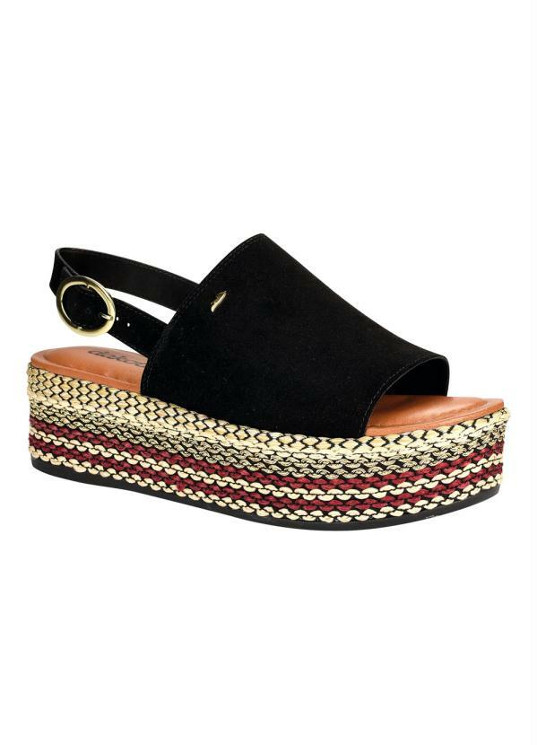 Dakota - Sandália Flatform Dakota Preta
