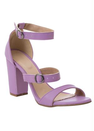 Sandália Lilás em Sintético - Perfecta