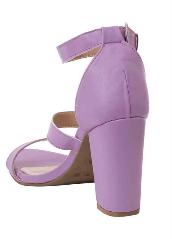 Perfecta - Sandália Lilás em Sintético 2