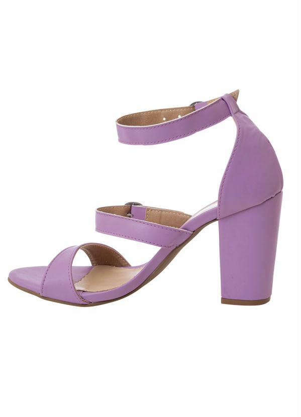 Perfecta - Sandália Lilás em Sintético 3