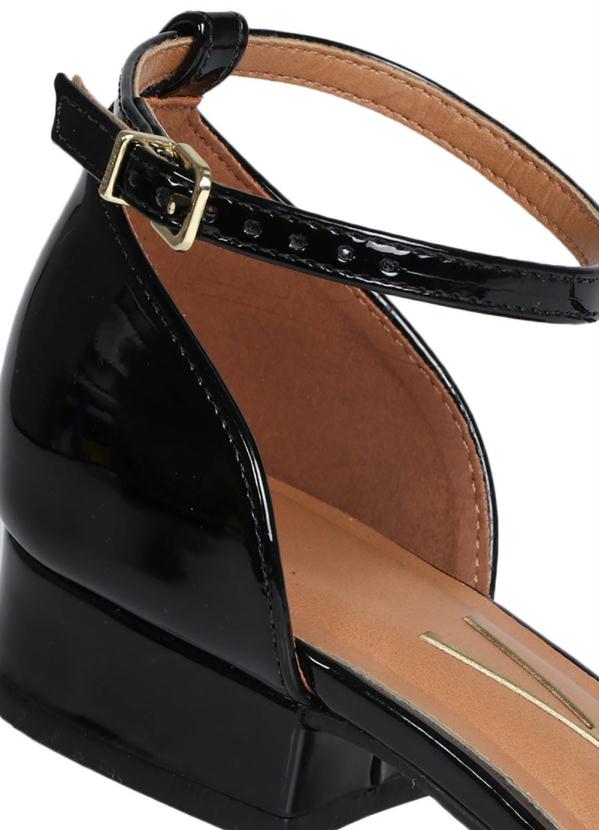Vizzano - Sandália Salto Vizzano Bico Quadrado Preto 2